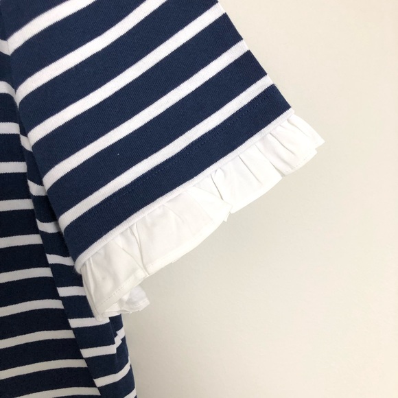Tory burch striped mini dress with ruffles - Picture 3 of 5
